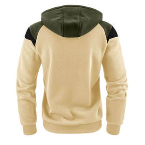 Sweat à capuche zippé pour homme en tissu polaire doux, fermeture éclair intégrale et poches spacieuses pour les activités de plein air et l'entraînement en salle de sport - Product Image 4