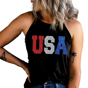 Camiseta Corta Negra de Tirantes Finos para Mujer al por Mayor, Ajustable, Básica, Ajustada, Casual, Suministro de Camisetas Cortas para Mujer - Product Image 3