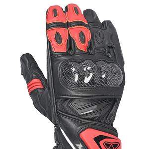 Guantes de moto de cuero y poliéster para hombre, guantes impermeables de invierno con aislamiento térmico para montar en moto - Product Image 4
