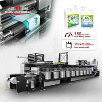 Machine d'impression flexographique à grande vitesse pour étiquettes de produits chimiques quotidiens, étiquettes cosmétiques, impression d'étiquettes autocollantes