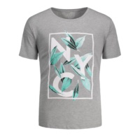 T-shirt vintage à manches courtes pour homme Rioleaf, imprimé en sérigraphie personnalisée, mélange de coton et de viscose, toucher doux, tricoté