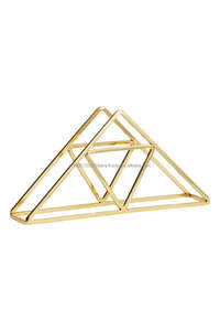 Haute qualité à la main pont or porte-serviettes Design élégant coulée d'aluminium dessus de Table boîtes à mouchoirs décoratifs en gros - Product Image 6