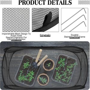 Copertura a Rete Pop-Up per Piante, Protezione per Aiuole e Fioriere, Rete da Giardino Premium - Product Image 5