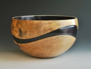 Bol en bois en résine époxy écologique, fait main, sans BPA, design moderne et décoratif, idéal pour la restauration haut de gamme et l'aménagement intérieur. Disponible. - Product Image 4