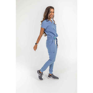Yilong New Style Manufactory Design Women Medical <b>Scrub</b> Uniform <b>Sets</b> Fashion <b>Scrubs</b> Uniforms <b>Sets</b> <b>Scrub</b> <b>Set</b> - Product Image 5