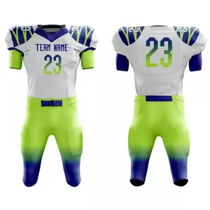 Conjunto de Uniforme de Fútbol Americano para Jóvenes y Adultos, Transpirable, de Secado Rápido, Jersey y Pantalones, Venta al Por Mayor, Conjunto de Uniforme de Fútbol Americano Premium - Product Image 1