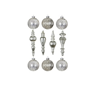 Ornements en verre bleu, boules de Noël à remplir pour les travaux manuels, décoration de sapin de Noël, décoration de fête de mariage, décoration de maison de Noël - Product Image 3
