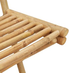 Wholesale Foldable Bamboo Dining Chair High Bar <b>Stool</b> Outdoor <b>Garden</b> Camping Picnic Folding Chair Eco Natural Wood Chair - Product Image 2