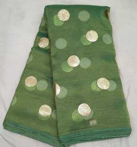 Tissu en mousseline tissée haut de gamme bicolore, séchage rapide, léger, fluide, doux, à double teinte, pour robes, saris, ensembles et lehengas pour femmes - Product Image 4