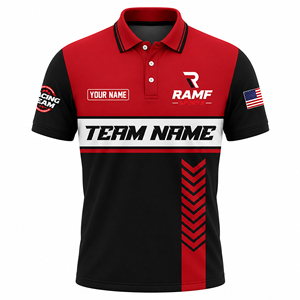 Wholesale Custom Team Polo <b>Shirt</b> Men Sublimated Printing All Over Printed Motorcycle Auto Racing E Sports <b>Shirt</b> - Product Image 5