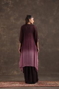 Lady's Elegant V-Neck Puff Sleeve Midi <b>Viscose</b> Kaftan <b>Dress</b> with Embroidery Breathable Fabric for Summer Beach Wear - Product Image 5
