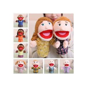 Plush Puppet Girl with Striped Shirt and Blue Pants 31cm-50cm <b>Soft</b> <b>Stuffed</b> <b>Toy</b> for Kids Age 2 to 4 Years - Product Image 5