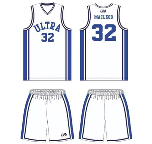 Maillot de basket personnalisé, col en V, sans manches, 100% polyester, séchage rapide, unisexe, numéros d'équipe imprimés, noir, rose, bleu, 23 - Product Image 3