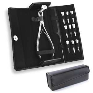 Kit de alicates con agujas en forma de C para extensiones de cabello, herramientas de alta calidad, acero inoxidable quirúrgico sostenible - Product Image 6