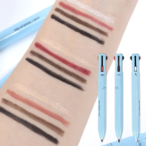 Stylo cosmétique tout-en-un format voyage avec 4 teintes modulables, stylo de maquillage anti-bavures en une seule étape pour les retouches rapides quotidiennes et en déplacement - Product Image 3