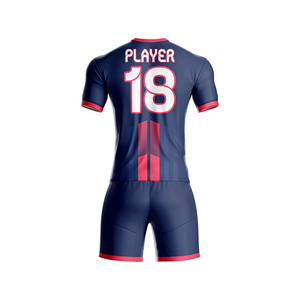 Tenue de football personnalisée imprimée, maillot et short de sublimation pour équipe, vêtements de sport athlétiques OEM ODM anti-humidité - Product Image 6