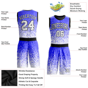 <b>BIN</b> FATEH Basketball Uniform Sets Custom Breathable Lightweight Sleeveless Jersey Short Kits With Custom Name <b>Numbers</b> - Product Image 4