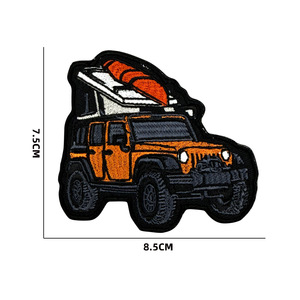 แพทช์ปักลายนูน 3 มิติ แบบกำหนดเอง สำหรับรถออฟโรด พร้อมแถบตีนตุ๊กแก - Product Image 2