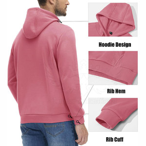 Sweat-shirts pour hommes en coton mélangé, style décontracté, tissu lavé, détail poche, respirant, coupe confortable, prêt pour l'hiver, pour l'intérieur et l'extérieur - Product Image 4