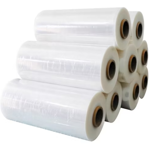 Película Estirable de PE Transparente Suave para Envolver, con Dispensador de Plástico Liso, Venta al por Mayor Directa de Fábrica, para Paletización - Product Image 1