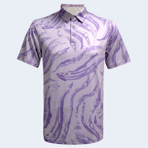 เสื้อโปโลผู้ชายแบบยืดหยุ่นพิมพ์ลายซับลิเมชั่น สำหรับผู้ชายที่ต้องการความสบาย ประสิทธิภาพสูง และเหมาะสำหรับการใช้งานในชีวิตประจำวัน - Product Image 1