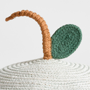 Handmade Woven Cotton Apple And Strawberry <b>Gift</b> <b>Box</b> Ramadan <b>Eid</b> Decoration Handmade Fruit Design Basket - Product Image 4