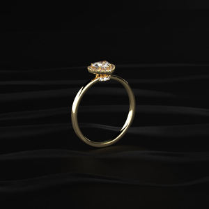 Anillo de Moissanita con Corte en Forma de Corazón, Plata de Ley 925, Oro de 10k, 14k, 18k, Platino, Amarillo, Rosa, Blanco, 1.00 Quilates, Incoloro, Hecho a Mano - Product Image 2