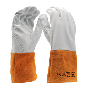 Guantes de Seguridad de Piel de Oveja/Cabra para Reparación de Automóviles, Guantes de Soldadura de Cuero de Primera Calidad TIG de Alta Destreza - Product Image 1