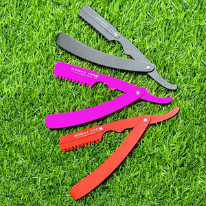 Navaja de Afeitar Profesional para Barberos con Bloqueo Oscilante, Herramienta de Corte de Pelo para Afeitar con Precisión, Texturizar y Uso en Salón - Product Image 4