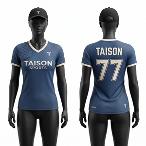 Maillot de Tir pour Hommes en Maille Polyester Respirante Premium 240 GSM Bleu Marine avec Épaulettes Rembourrées et Logo Personnalisé par Transfert Thermique - Product Image 1