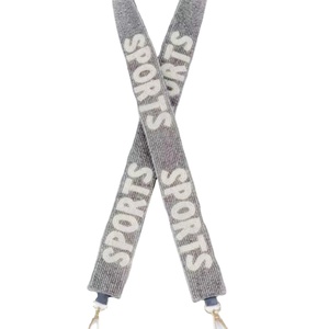 CRYSTAL CRAFT Colgador de Bolsos Deportivos Personalizado Hecho a Mano con Correa de Algodón con Cuentas y Bordado Ajustable de Jaguars - Product Image 1