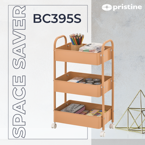 Chariot de cuisine mobile à roulettes à 1 étagère de qualité OEM, organisateur d'étagères en métal robuste, rangement domestique - Product Image 3