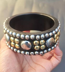 Kada สร้อยข้อมือทำด้วยมือทำจากไม้กลมข้อมือเครื่องประดับแฟชั่นชาติพันธุ์เครื่องประดับออกแบบวัฒนธรรมสำหรับผู้หญิง - Product Image 5