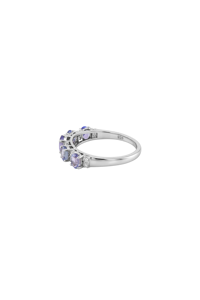 Anillo de Zafiro y Diamantes Múltiples en Plata de Ley 92.5 KLSR-11744 - Product Image 5