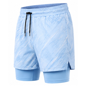 Shorts de bain sublimés pour hommes avec poches imperméables, légers, respirants, pour la plage, la natation, le surf, shorts décontractés d'été, vente en gros - Product Image 2