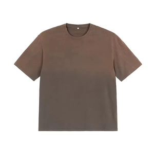 เสื้อยืดคอกลมแขนสั้นผู้ชาย สีดำ ผ้าฝ้าย ทรงปกติ สไตล์ลำลอง ผ้าเจอร์ซีย์ ย้อมสีพื้น ผ้าถัก - Product Image 2