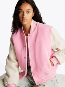 Chaqueta Bomber de Lana Acolchada para Mujer, Color Personalizado, Cuello Alto, Impermeable, Ecológica y Resistente - Product Image 6