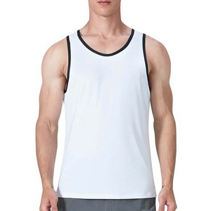Débardeur Sportif Homme Haute Qualité Vert Néon Col Rond Séchage Rapide Tricoté Couleur Unie pour Fitness et Entraînement - Product Image 4
