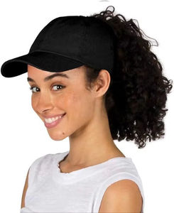 Pink Ponytail Leather <b>Baseball</b> <b>Cap</b> with 3D Embroidery Adjustable Unisex Casual Spring Summer Breathable Adult Fit - Product Image 2