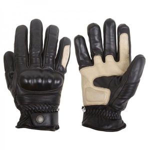 Guantes de Motocicleta de Cuero Negro para Hombre, Protección para los Nudillos, Resistentes al Viento, Equipo de Conducción - Product Image 1