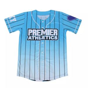 Vente en gros de chemise de baseball personnalisée pour adulte vêtements de sport à la mode avec de nouveaux motifs imprimés de sublimation maillot de baseball à manches courtes - Product Image 2