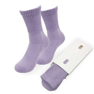 Chaussettes colorées pour femmes diabétiques, en coton doux, sans couture, coupe ample, non compressives, respirantes, décontractées, pour tous les jours - Product Image 1