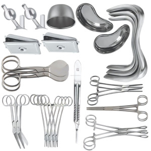 Ensemble d'instruments chirurgicaux gynécologiques de qualité hospitalière, 25 pièces, en acier inoxydable allemand, meilleur fournisseur en gros - Product Image 6