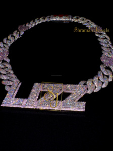 เครื่องประดับสุดหรูของแร็ปเปอร์20 "สร้อยคอจี้เพชรรูปหัวใจสไตล์ฮิปฮอป - Product Image 3