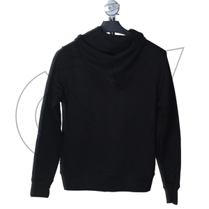 เสื้อฮู้ดซิปสีดำสำหรับผู้ชาย ทรงปกติ ผ้าฝ้ายเฟรนช์เทอร์รี่ สวมใส่สบายๆ สำหรับฤดูใบไม้ร่วง - Product Image 2