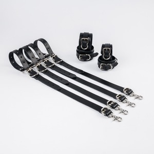 High Quality Genuine Leather Bed Restraints <b>Bondage</b> Straps Adjustable Ankle Cuffs Fetish Adult Supplies RTTS-0114 - Product Image 1