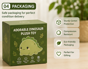 Peluche de Dinosaurio Suave, Adorable Muñeco de Peluche, Juguete de Peluche Kawaii, Almohada de Dinosaurio, Regalo para Niños, Decoración de Cuarto Infantil - Product Image 5