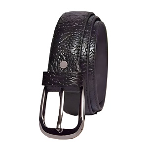 Cinturones Negros Texturizados de Moda para Hombre, Calidad Premium, Duraderos, Ajustables, Elegantes, Cómodos para Uso Diario, Accesorios Modernos 2026 - Product Image 1