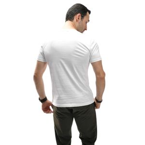 Men's <b>White</b> Slim Fit Crew Neck Short Sleeve T Shirt <b>Plain</b> Basic Casual Everyday Wear Tee - Product Image 6