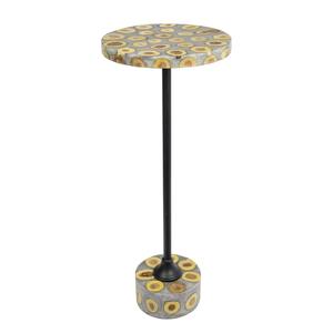 Tabouret de jardin artisanal écologique en terrazzo de marbre lourd, table à café/buvette/plantes pour usage intérieur/extérieur au design moderne - Product Image 2